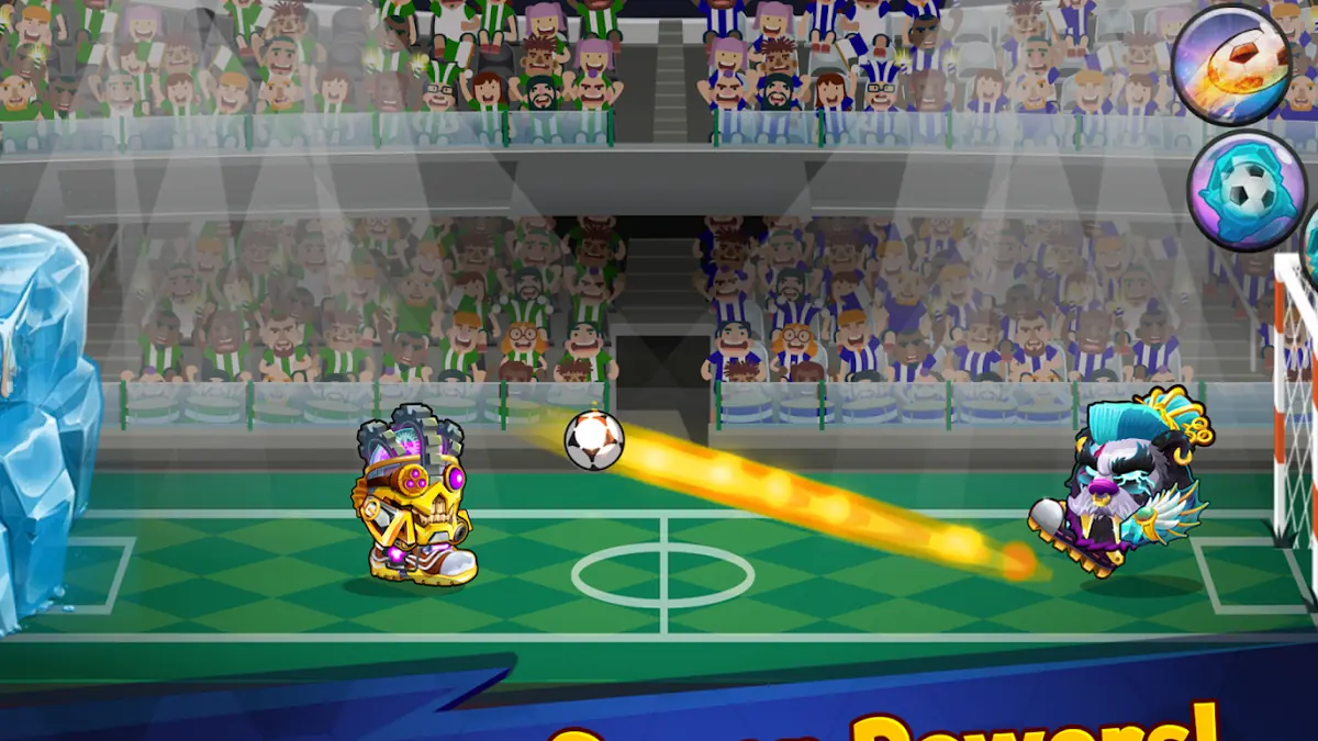 Ekran ulepszeń postaci w grze Head Ball 2